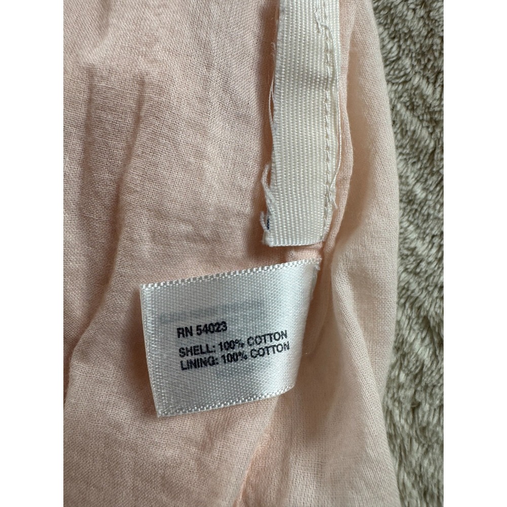 Gap Mini Skirt Womens XS Pink Cotton Elastic Waist Ruffle Pull On Classic - Picture 7 of 11